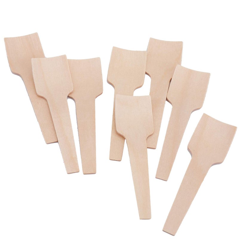 Bekith 400 Pack Mini Wooden Spoons, 2-3/4" Disposable Spoon for Crafts, Organic Sugar Scrubs, Tasting and Sampling - Image 5